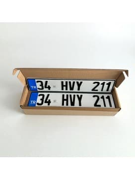 TÜVTÜRK Orijinal Cemiyet Araç Plakası 