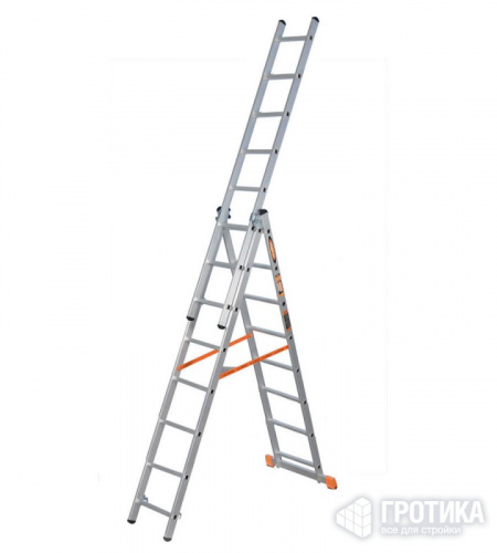 Трехсекционная лестница Эйфель  3 х 6 ступеней