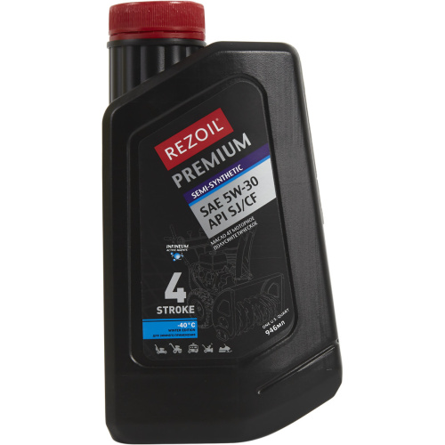 Масло для 4-х тактных двигателей REZOIL PREMIUM полусинтетическое 0,946 л