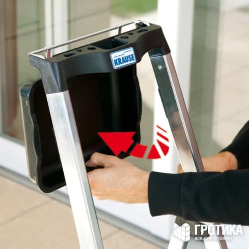 Стремянка Krause Secury MultiGrip 6 ступеней алюминиевая