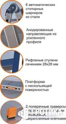 Лестница трансформер 4 х 4 Эйфель Классик