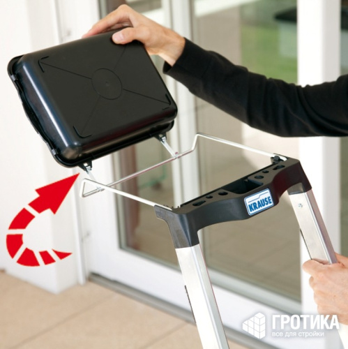 Стремянка Krause Secury MultiGrip 4 ступеней алюминиевая