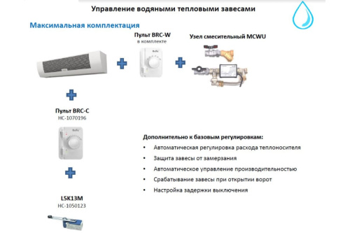 Пульт управления Ballu BRC-W водяных завес