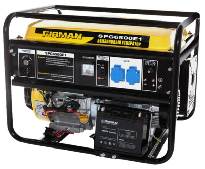 Аренда генератора бензинового 5,5 кВт Firman SPG 6500 E1 (5.0-5.5 кВт)