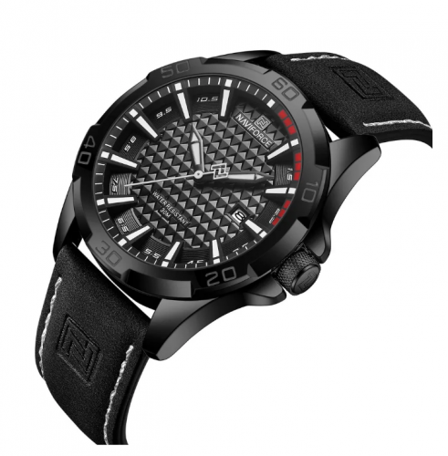 Часы кварцевые, Naviforce NF8023 B/W/B
