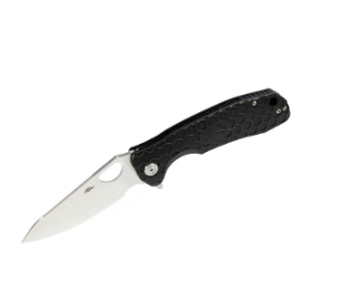 Нож Honey Badger Leaf D2 M (HB1386) с чёрной рукоятью