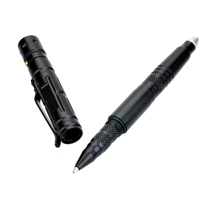 Ручка тактическая с фонариком + мульти-инструмент 6 (Т01)