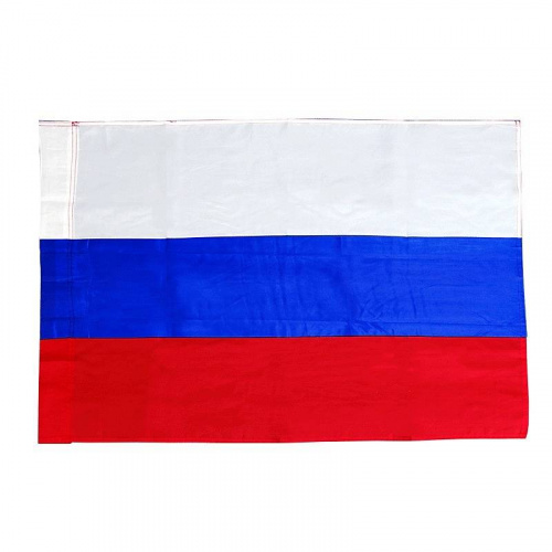 Флаг России средний пластик флагшток