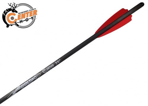 Стрела арбалетная карбон Centershot Болт 20", оперение Q2i Слияние X-2 3"