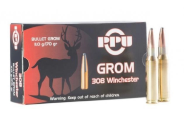 Патрон PPU A -379 308Win GROM т/пули GROM  11,0 гр
