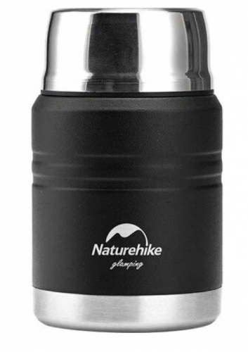 Термос Naturehike NH20SJ041 500 мл (для еды) , черный