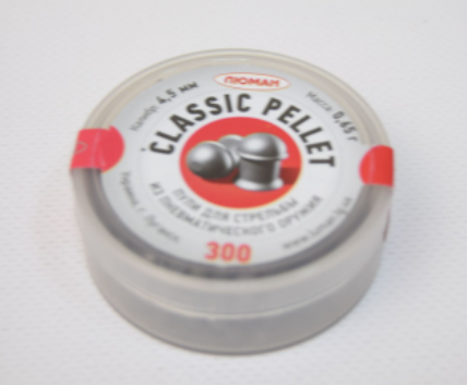 Пуля пневм. "Classik pellets light", 0,65 г., 4,5 мм.,(300 шт.)