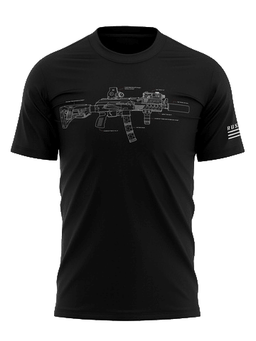 Футболка камуфлированная «Мал, да удал» (Черный, 50, -) БАРС