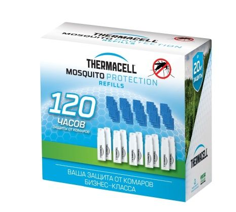 Набор запасной Термаселл (Thermacell) Мега рефиллз (10 газовых картриджей + 30 пластин)
