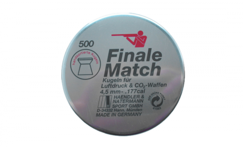 пульки HN Finale match винтовочные кал. 4,5 мм 0,53 г (500 шт./бан.) (50 шт./уп.)											