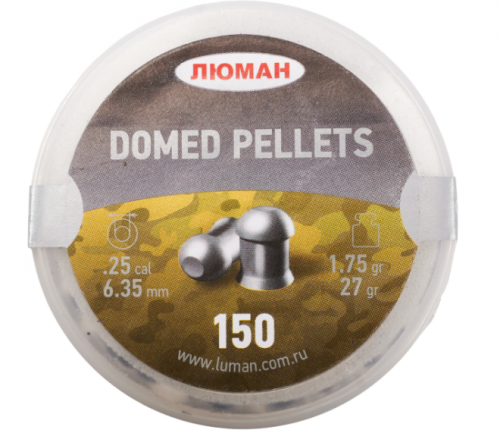 Пуля пневм. "Domed pellets", 1,75 г.6,35 мм. (150 шт.)