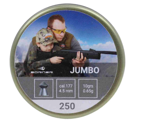 Пуля пневм. Borner "Jumbo", для винт. 0,65 г., 4,5 мм. 
