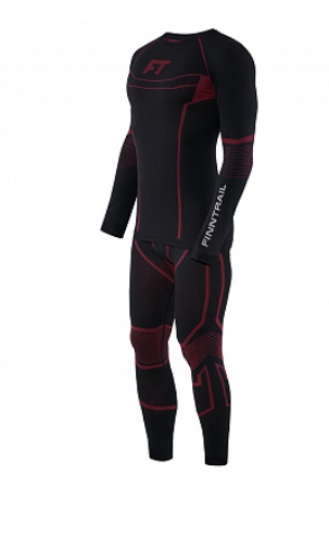 Термобельё Finntrail All Season 6205_N ((L-XL) черный с красным
