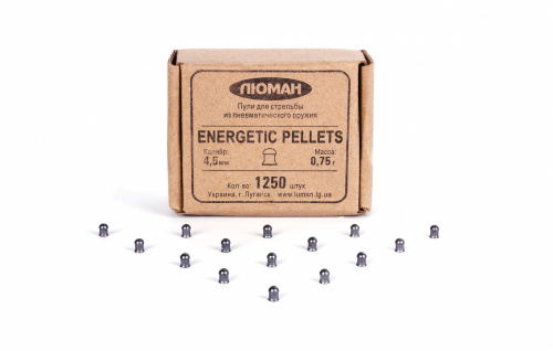 Пуля пневм. "Energetik pellets ", 0.75 гр 4.5мм (1250 шт.)