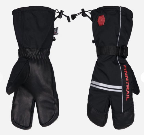 Перчатки Finntrai Lobster 2800 Графит с красным (XL)