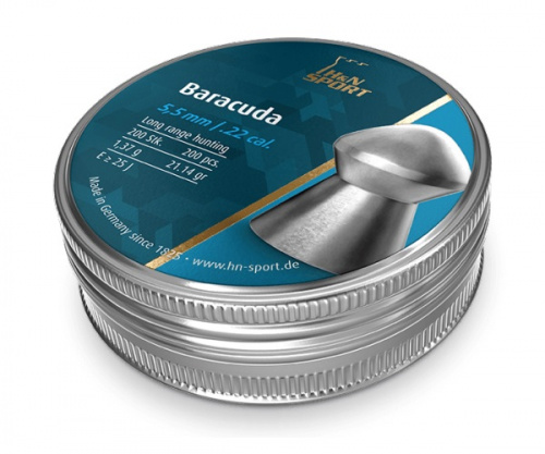 Пуля пневм. "H&N Baracuda ",5,5 мм.,1.37 г. (200 шт.)																