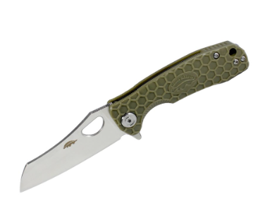 Нож Honey Badger Wharncleaver D2 L (HB1124) с зелёной рукоятью