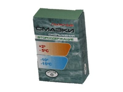Лыжные смазки скольжения по 2 шт. массой 80г(+2-5 до -10-15 С)