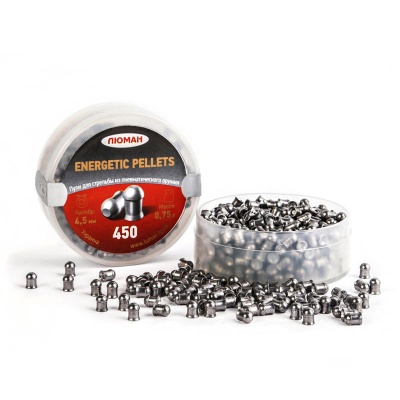 Пуля пневм. "Energetik pellets ", 0.75 гр 4.5мм (450 шт.)