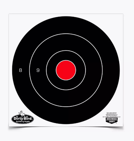 Мишень самоклеящаяся осыпающаяся Birchwood Dirty Bird Bull's-eye Target, 17.25", 5шт. 