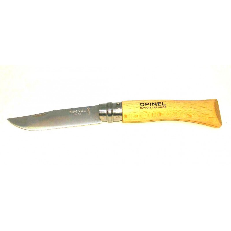 Нож Opinel №07 VRI клинок 8см, нерж.сталь, бук