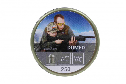 Пуля пневм. Borner "DOMED ", для винт. 0,55 г., 4,5 мм. (250 шт)