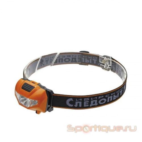 Фонарь налобный "СИБИРСКИЙ СЛЕДОПЫТ-Кварк", 2 LED + 1 COB, 3хААА/240
