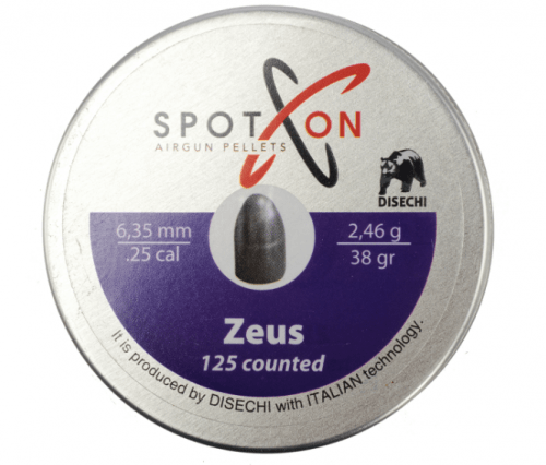 Пуля пневм. SPOTON Zeus 6,35 мм, 2,46 гр. (125 шт)