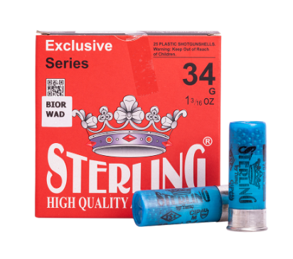 Патрон Sterling 12/70 дробь № 5, 34 гр. БИОР