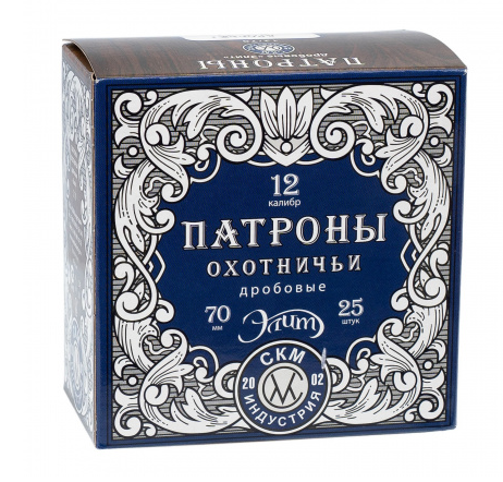 Патрон СКМ 12/70 №7 33гр. п.Франция "Элит" Б/К