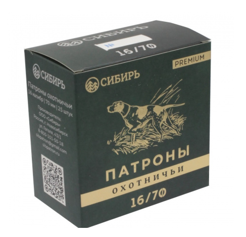Патрон 16/70 №1 СИБИРЬ PREMIUM 28гр Б/К