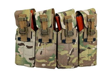 Подсумок автоматный (под АК) жесткий 4-1 c клапаном на бесшумной застёжке Мультикам Геар Крафт 