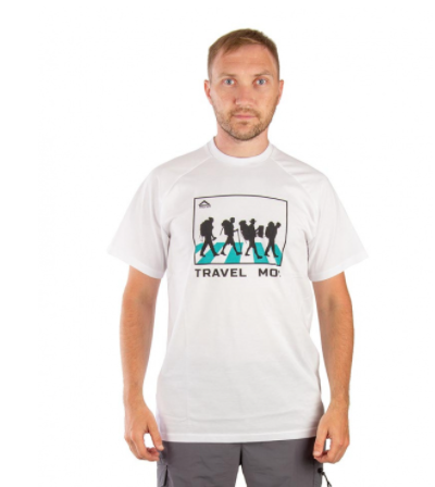 Футболка PAYER Travel Mob (Трэвел моб) (хлопок, белый) р. XL