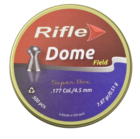 Пуля пневм. RIFLE Field Series Dome 4,5 мм. 0,51 гр. (500 шт. в банке)