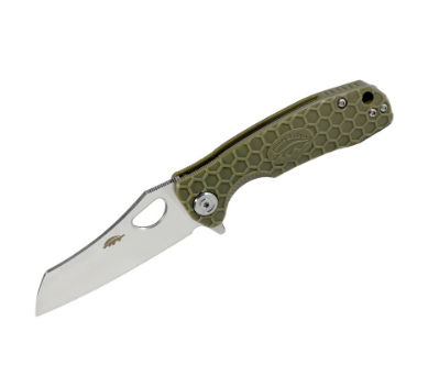 Нож Honey Badger Wharnclever L (HB1033) с зелёной рукоятью