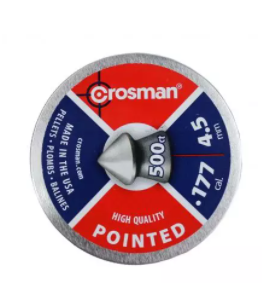 Пуля пневм. "Crosman Pointed", 4,5 мм., 7,4 гран 250 шт