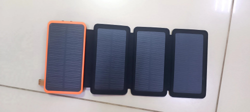 Аккумулятор Повер банк на 3-х солнечных панелях 20000mAh