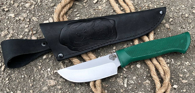 Нож Волк малый (ков. 95 х18)рук. эластрон