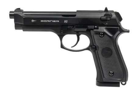 Пистолет пневм. BORNER 92 Blowback Beretta, кал. 4,5 мм/pellets