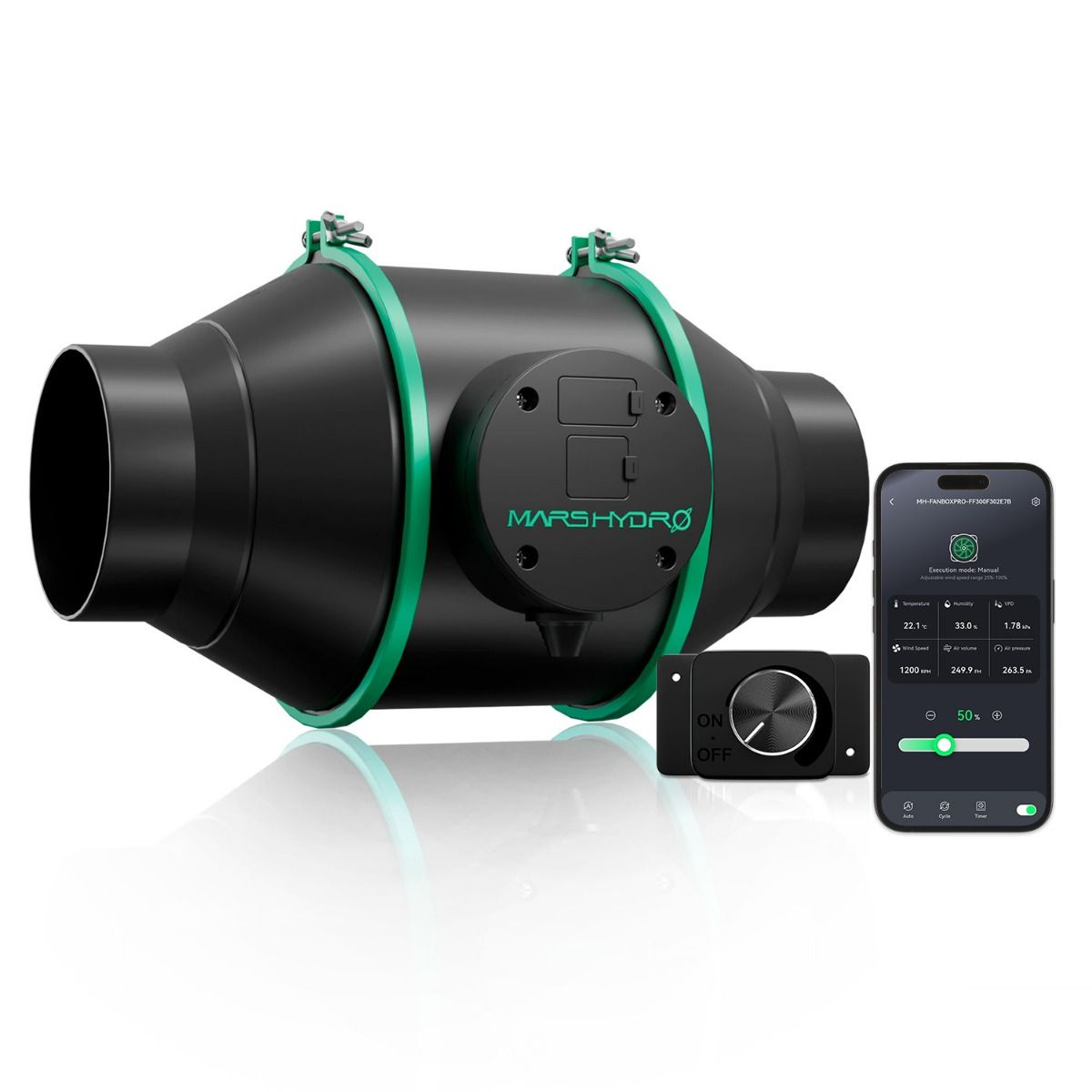 канальный вентилятор mars hydro ifresh 4-inch 350м3/ч 