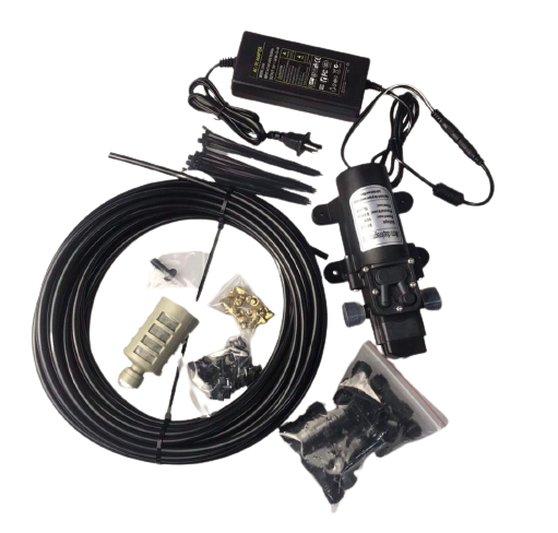 комплект туманообразования 18м, 26 форсунок с насосом 100w, 11атм, 8л/мин	 