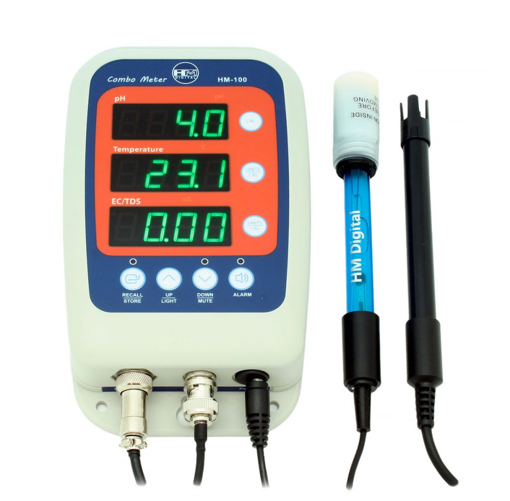 hm digital hm-100 ph/ec/temp монитор-контроллер 