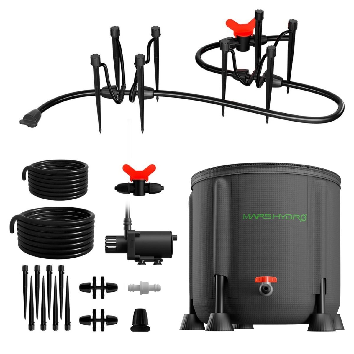 капельный полив mars hydro drip irrigation kits 
