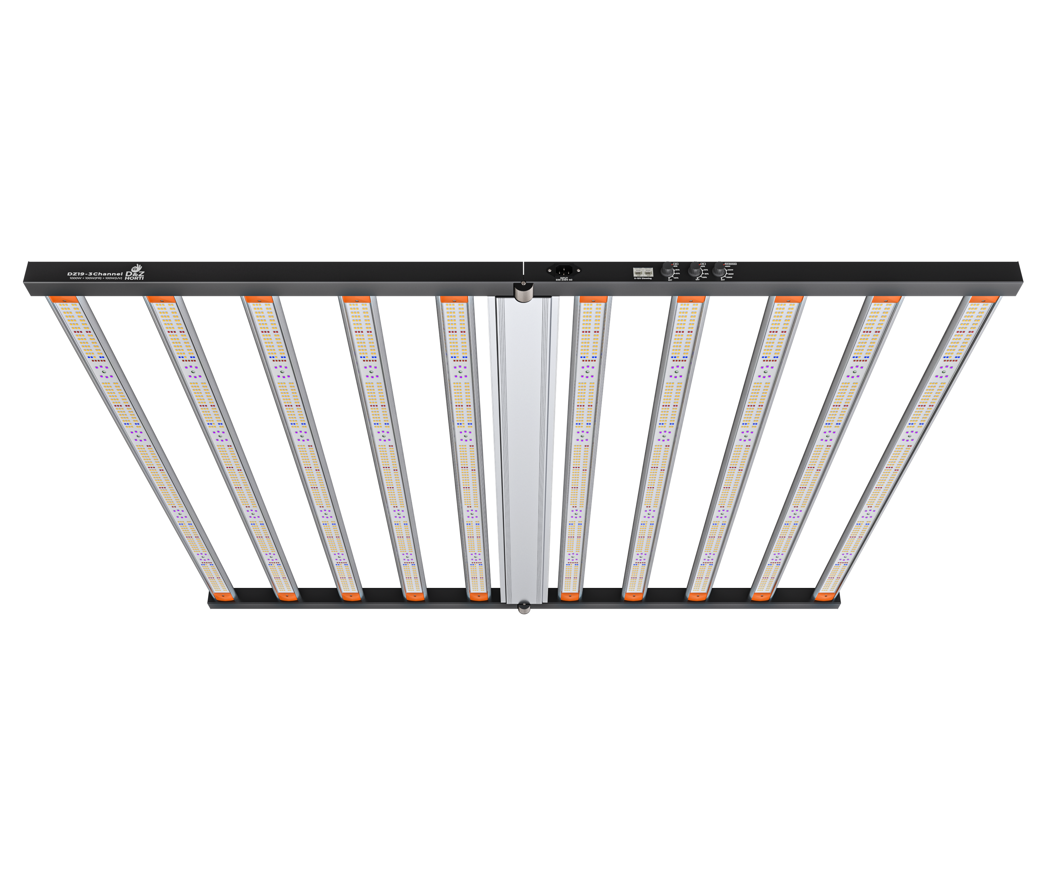 светодиодный светильник d&z 19 3 channel 1000w+100w(fr)+100w(uv)  