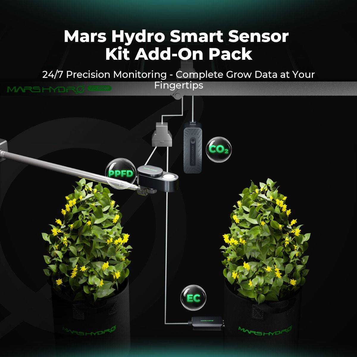 mars hydro smart sensor kit – ppfd, co₂, and soil sensors 